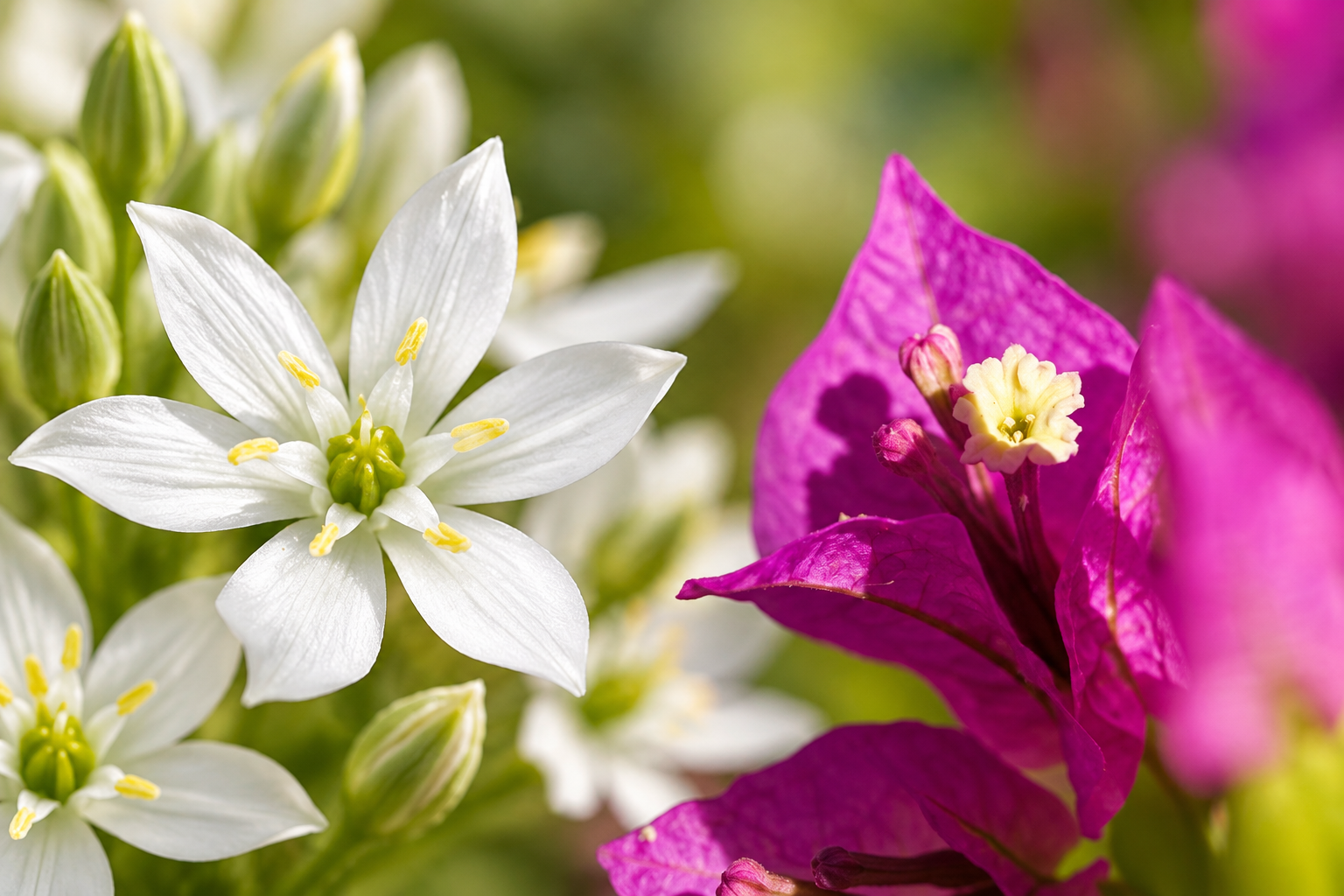 STAR OF BETHLEHEM vs BOUGAINVILLEA