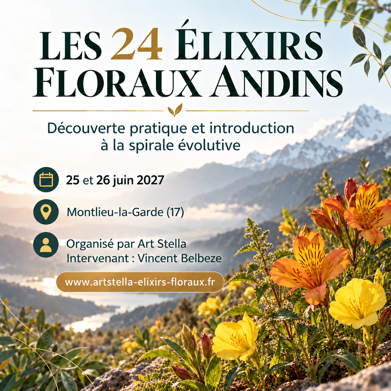 Découvrir les 24 élixirs floraux andins - Nouvelle version Évolutive